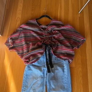 Promesa Multicolor Striped Knit Top One Sz